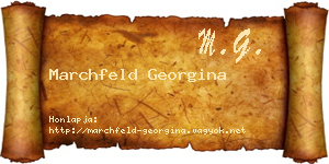 Marchfeld Georgina névjegykártya